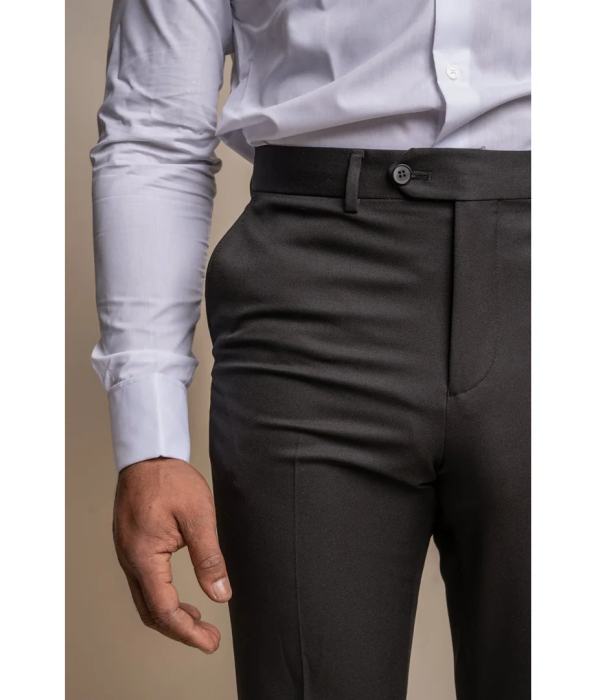 Tux - Men's Black Classic Tuxedo Trousers