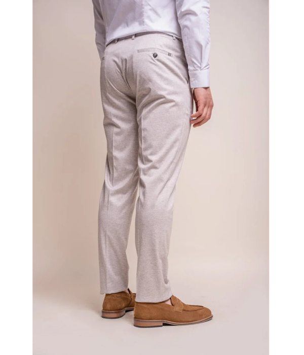 Valencia - Men's Classic Cream Trousers