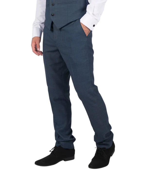 Viceroy - Men's Blue Check Trousers