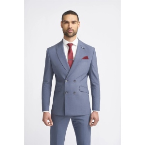 Victorious – Men’s Grey 2 Piece Double Breasted Suit