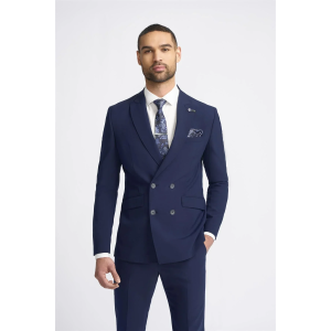 Victorious – Men’s Navy 2 Piece Double Breasted Suit