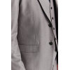 Edward - Men's Grey 3 Piece Stitch Lapel Classic Suit