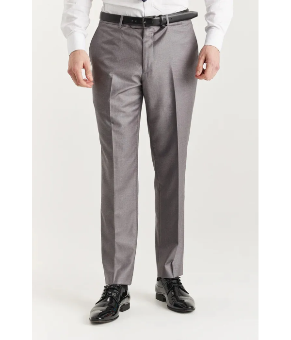 Edward - Men's Grey 3 Piece Stitch Lapel Classic Suit