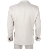 IM04 - Men's Beige 3 Piece Tailored Fit Wedding Suit