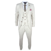 IM05 - Men's 3 Piece Cream Classic Wedding Suit