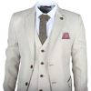 IM05 - Men's 3 Piece Cream Classic Wedding Suit