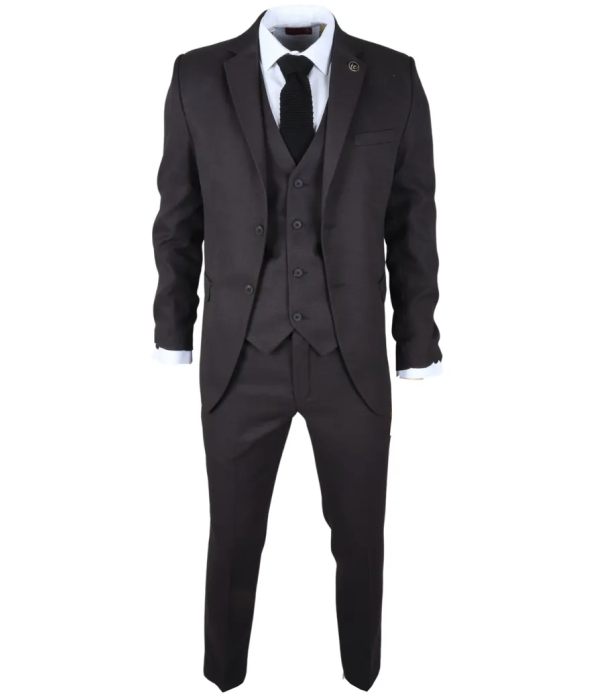 IM06 - Men's 3 Piece Charcoal Grey Classic Suit