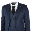 IM07 - Men's 3 Piece Navy Blue Classic Suit