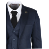 IM07 - Men's 3 Piece Navy Blue Classic Suit