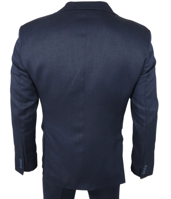 IM07 - Men's 3 Piece Navy Blue Classic Suit
