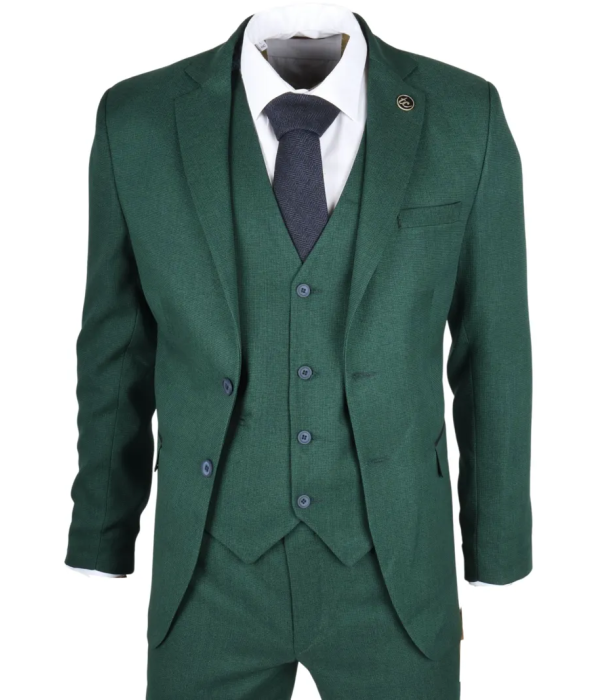 IM08 - Men's 3 Piece Green Classic Suit