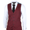 IM09 - Men's 3 Piece Burgundy Classic Suit