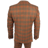 IM11 - Men's 3 Piece Brown Check Suit