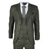 IM12 - Men's 3 Piece Green Check Suit