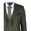 IM12 - Men's 3 Piece Green Check Suit