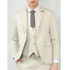 IM200 - Men's Cream Tailored Fit Wedding 3 Piece Suit