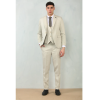IM200 - Men's Cream Tailored Fit Wedding 3 Piece Suit
