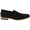 Men's Slip On Black Lightweight Suede Loafers