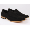Men's Slip On Black Lightweight Suede Loafers