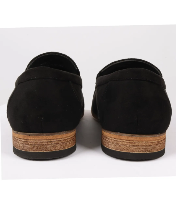 Men's Slip On Black Lightweight Suede Loafers