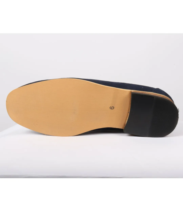 Men's Slip On Navy Lightweight Suede Loafers