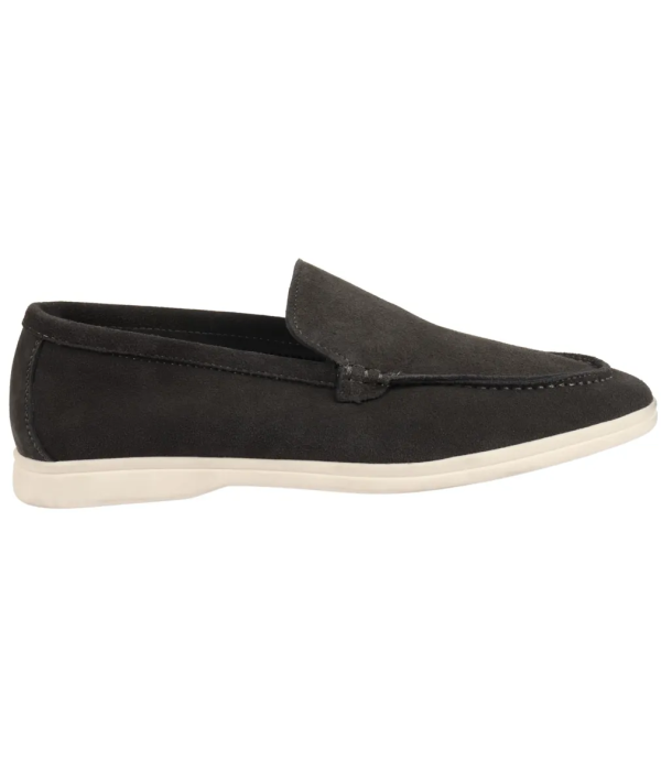 Men's Suede Black Slip On Comfort Fit Loafers