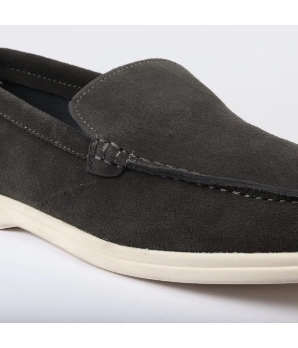 Men's Suede Black Slip On Comfort Fit Loafers