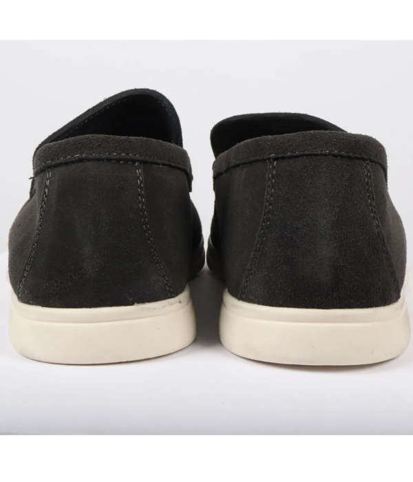Men's Suede Black Slip On Comfort Fit Loafers