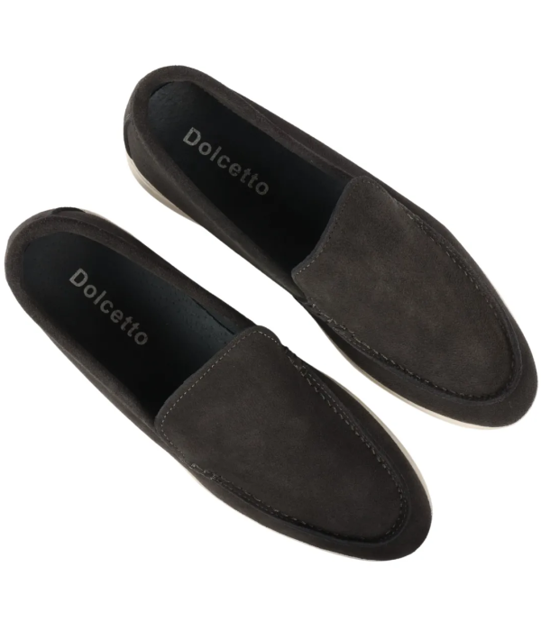 Men's Suede Black Slip On Comfort Fit Loafers