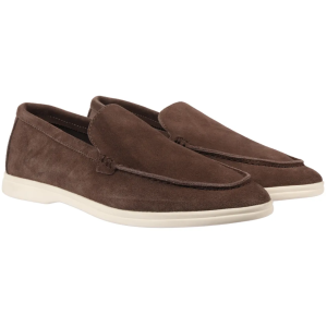 Men's Suede Brown Slip On Comfort Fit Loafers