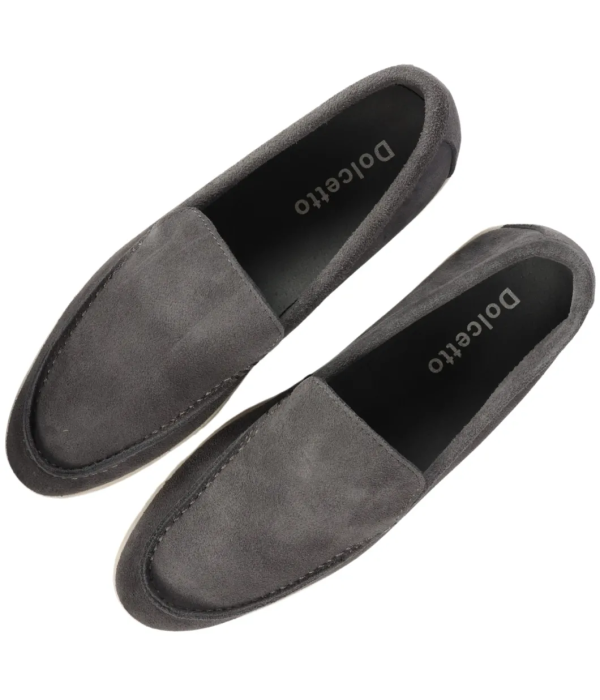Men's Suede Grey Slip On Comfort Fit Loafers
