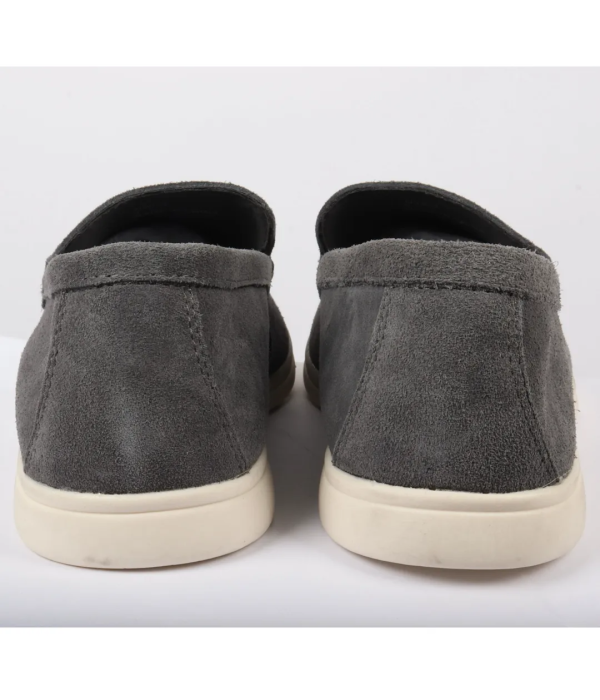 Men's Suede Grey Slip On Comfort Fit Loafers