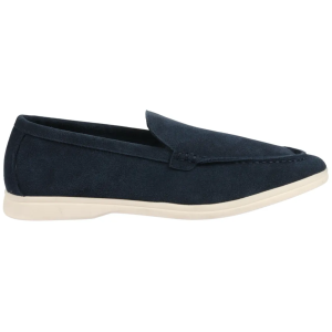 Men's Suede Navy Slip On Comfort Fit Loafers