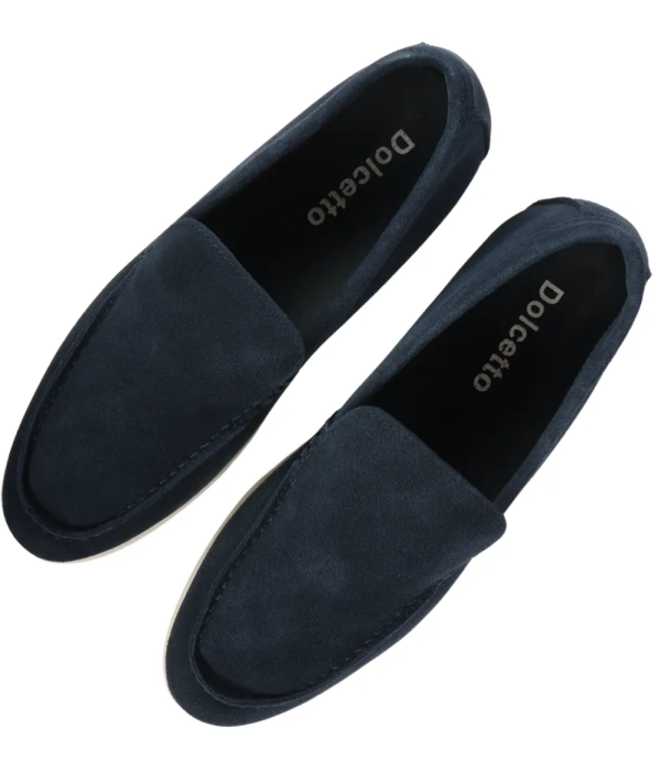 Men's Suede Navy Slip On Comfort Fit Loafers