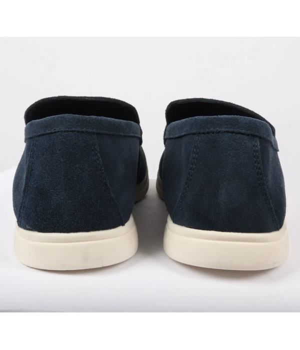 Men's Suede Navy Slip On Comfort Fit Loafers