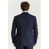 Regent - Men's Navy 3 Piece Prince Of Wales Checked Suit