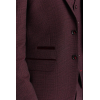 Regent - Men's Wine 3 Piece Prince Of Wales Checked Suit