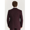 Regent - Men's Wine 3 Piece Prince Of Wales Checked Suit