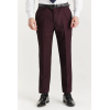 Regent - Men's Wine 3 Piece Prince Of Wales Checked Suit