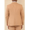 TP-23 - Men's Camel 3 Piece Linen Summer Wedding Suit