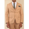TP-23 - Men's Camel 3 Piece Linen Summer Wedding Suit