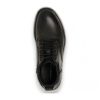Beau - Men's Black Lace Up Side Zip Leather Chelsea Boots