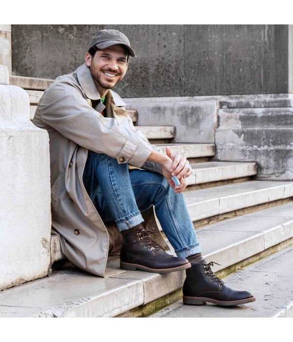 Glasgow GTX C2 - Men's Brown Leather Lace Up Ankle Boots