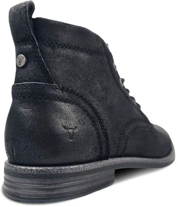 Sebastian - Men's Black Lace Up Leather Desert Boots