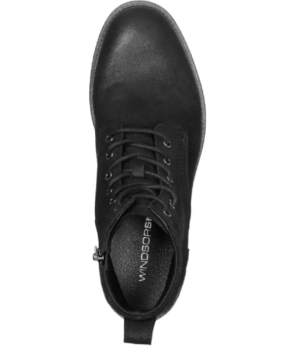 Sebastian - Men's Black Lace Up Leather Desert Boots