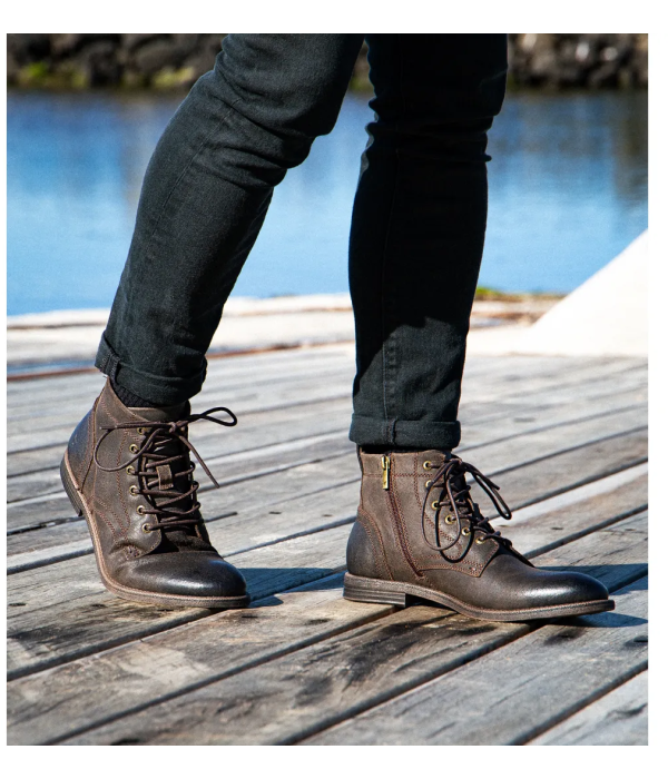 Sebastian - Men's Brown Lace Up Leather Desert Boots