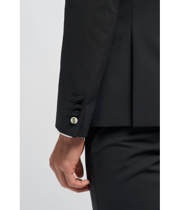 Aspen - Men's Black 2 Piece Double Breasted Tuxedo Suit