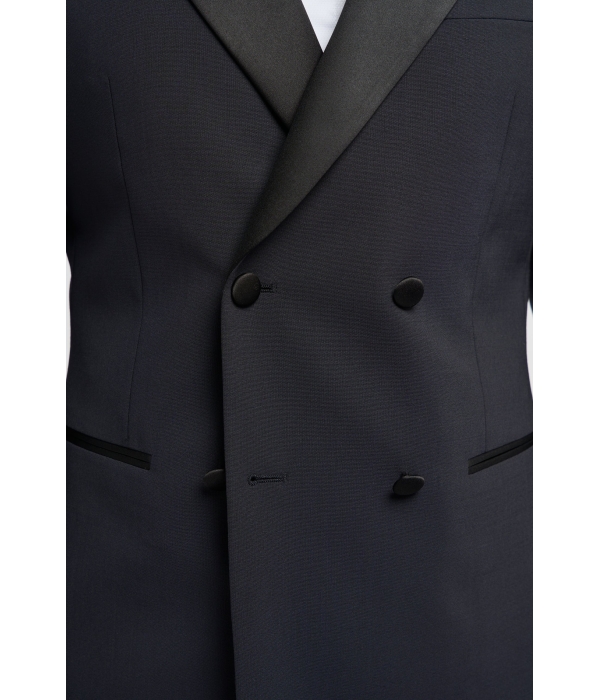 Aspen - Men's Navy 2 Piece Double Breasted Tuxedo Suit