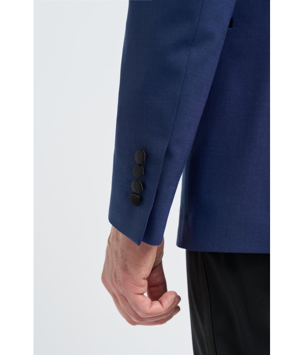 Aspen - Men's Blue 2 Piece Shawl Collar Tuxedo Suit