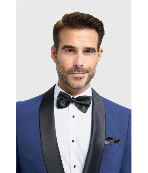 Aspen - Men's Blue 2 Piece Shawl Collar Tuxedo Suit